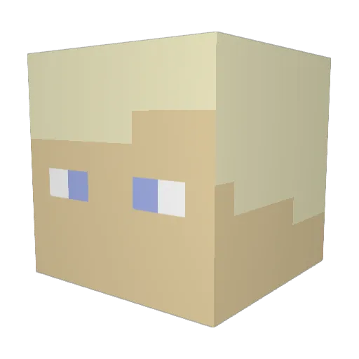 HannesOMGamer Minecraft avatar head, 3D render