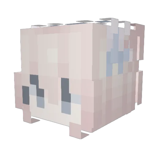 Hannibal000111 Minecraft avatar head, 3D render