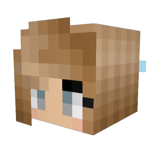 Hannie_420 Minecraft avatar head, 3D render