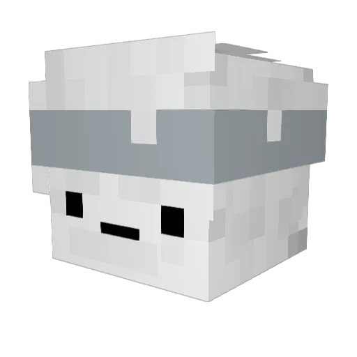 Hannisek_V2 Minecraft avatar head, 3D render