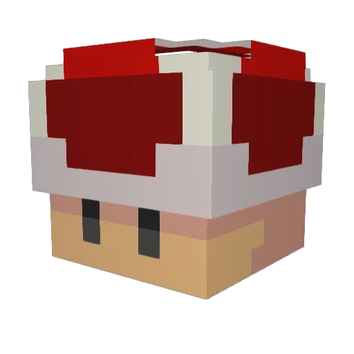 Hannniiii Minecraft avatar head, 3D render