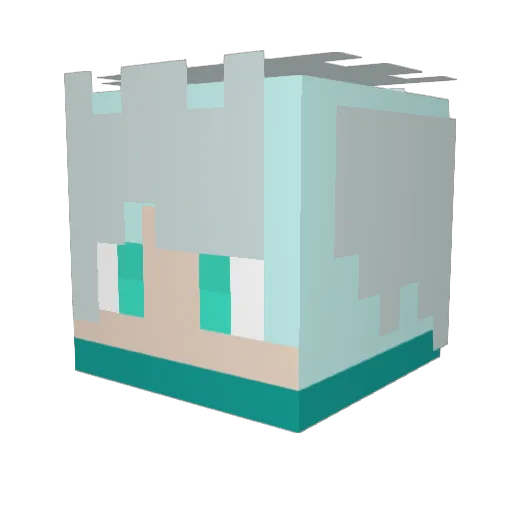 Hannosolo Minecraft avatar head, 3D render