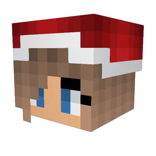 Hannurr Minecraft avatar head, 3D render