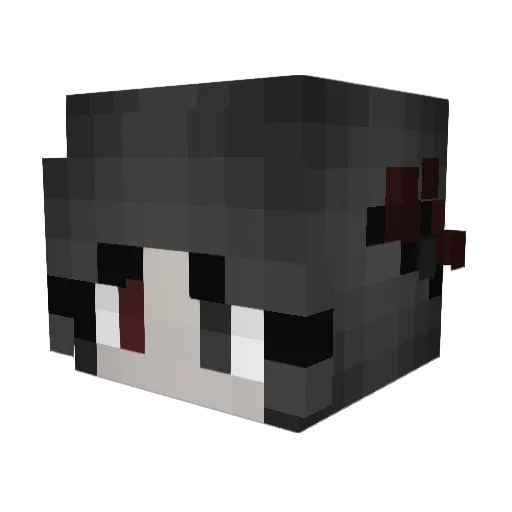 HannyJo Minecraft avatar head, 3D render