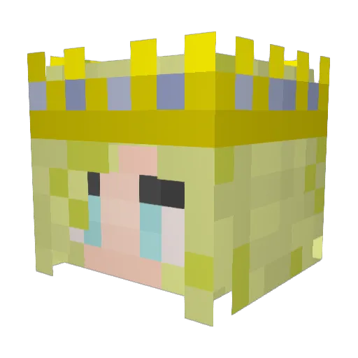 Hano_21 Minecraft avatar head, 3D render