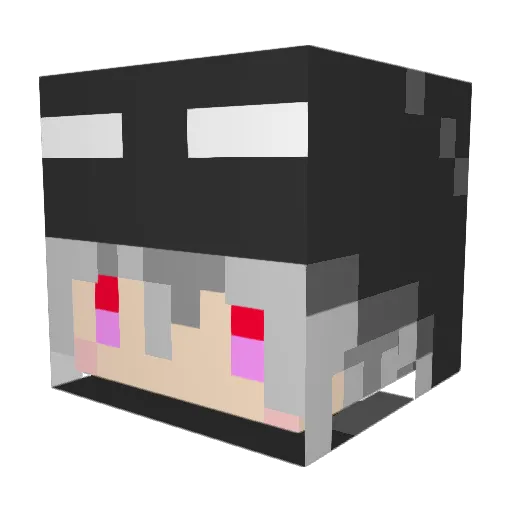 Hanpen_11 Minecraft avatar head, 3D render