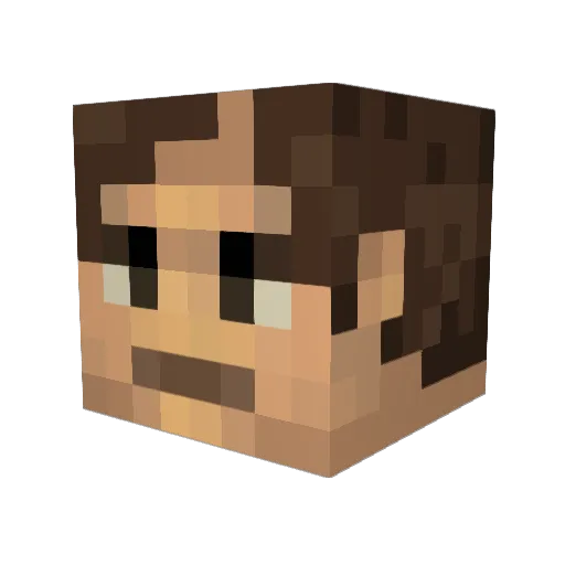 HansAnderson Minecraft avatar head, 3D render
