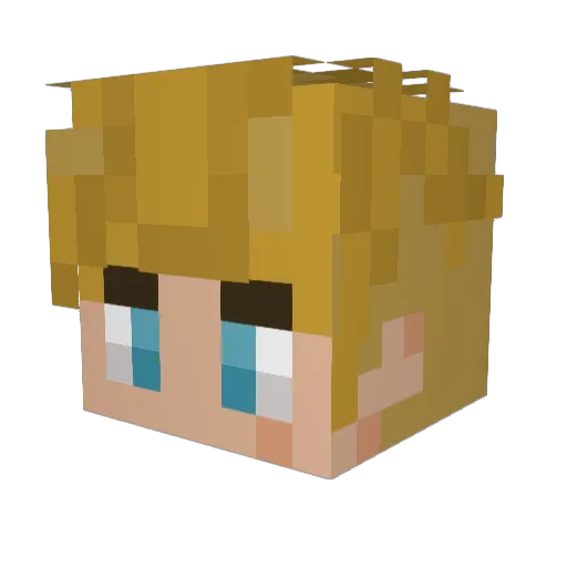 HansJohno Minecraft avatar head, 3D render