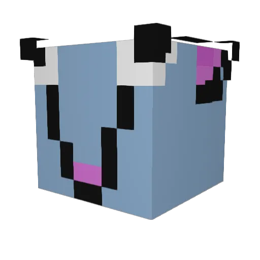 HansVonRihn Minecraft avatar head, 3D render
