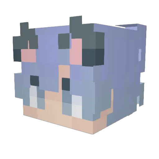 HansZzz_123 Minecraft avatar head, 3D render