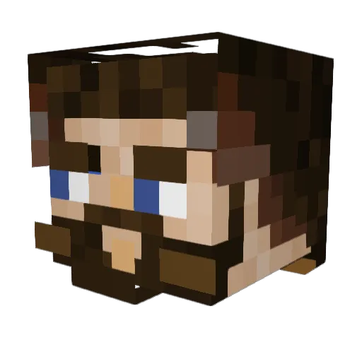 Hans_007 Minecraft avatar head, 3D render