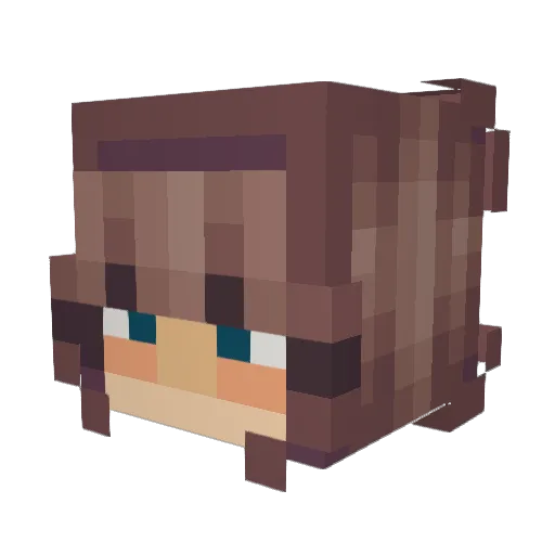 Hansa_Spast Minecraft avatar head, 3D render