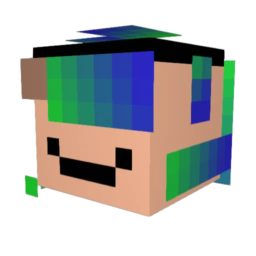 Hansanaja1234 Minecraft avatar head, 3D render
