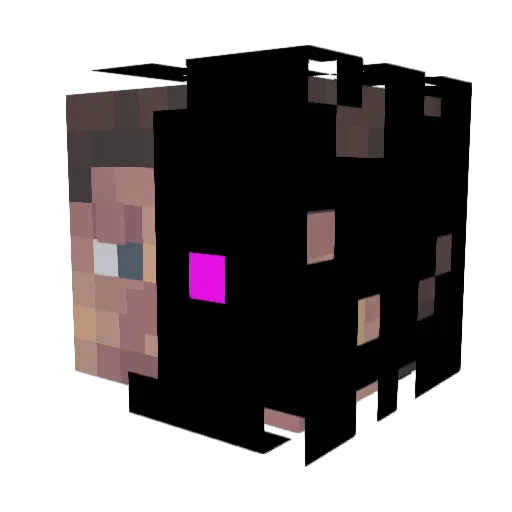 Hansandre Minecraft avatar head, 3D render