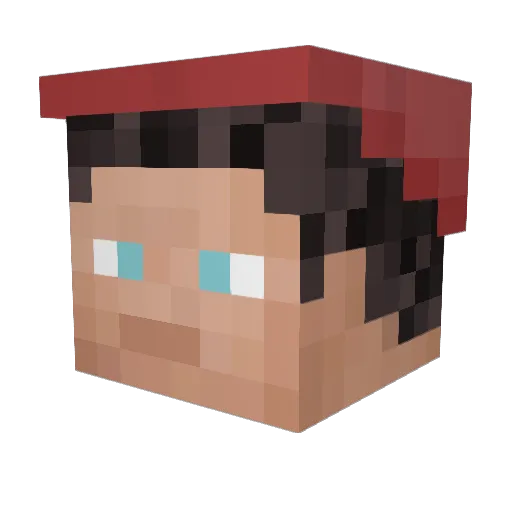 Hansdampf666 Minecraft avatar head, 3D render