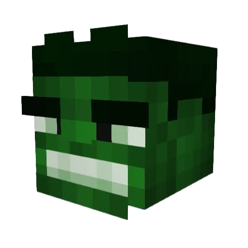 Hansec18 Minecraft avatar head, 3D render