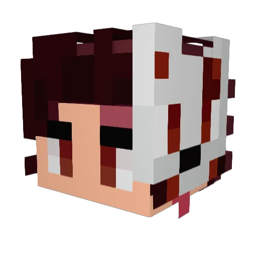 Hansen775 Minecraft avatar head, 3D render