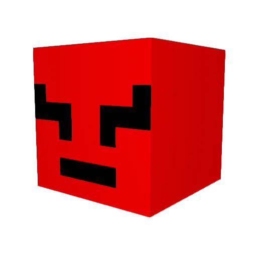 HansenGamePlay Minecraft avatar head, 3D render