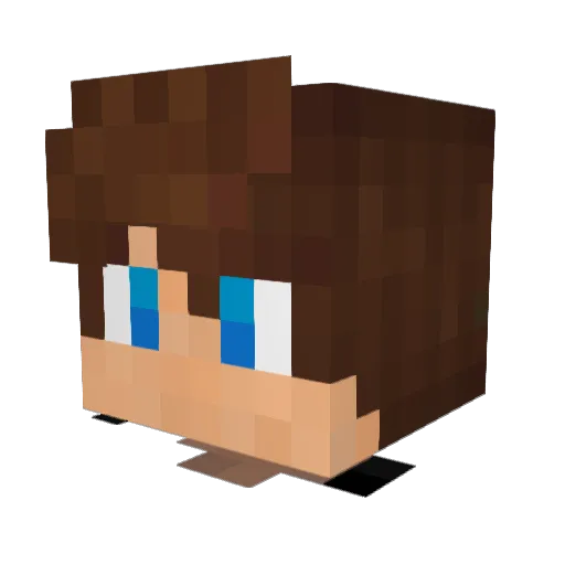 Hansen_DK_ Minecraft avatar head, 3D render