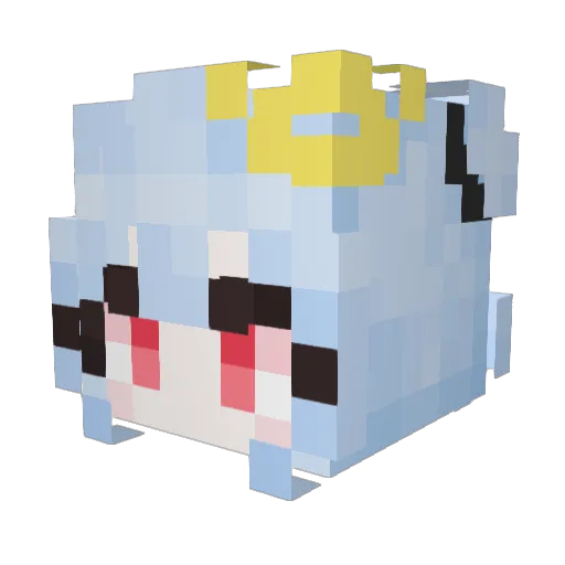 Hanseol_1230 Minecraft avatar head, 3D render