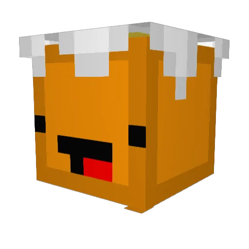 Hanserm Minecraft avatar head, 3D render