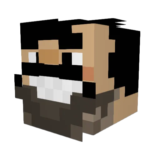 HansomeFella8 Minecraft avatar head, 3D render