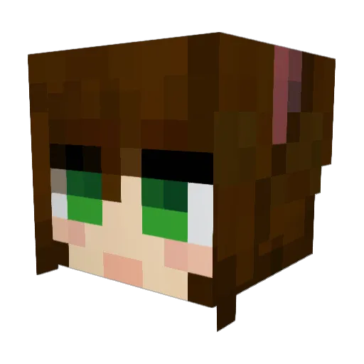 Hanson18 Minecraft avatar head, 3D render