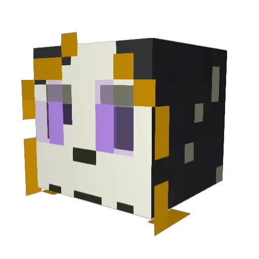 Hanson Minecraft avatar head, 3D render