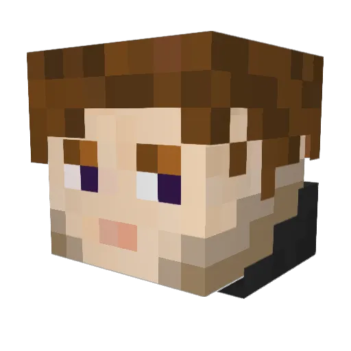Hanspeter8173 Minecraft avatar head, 3D render