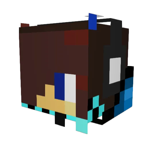 Hansruediger888 Minecraft avatar head, 3D render