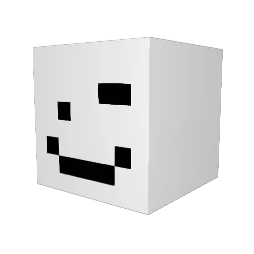 Hant1x Minecraft avatar head, 3D render