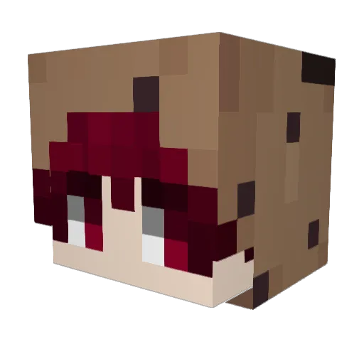 Hanthom Minecraft avatar head, 3D render
