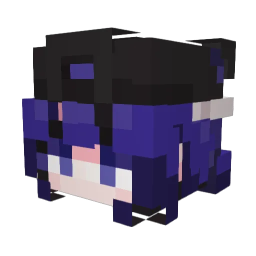 Hanulbem Minecraft avatar head, 3D render