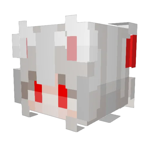 Hanyada Minecraft avatar head, 3D render