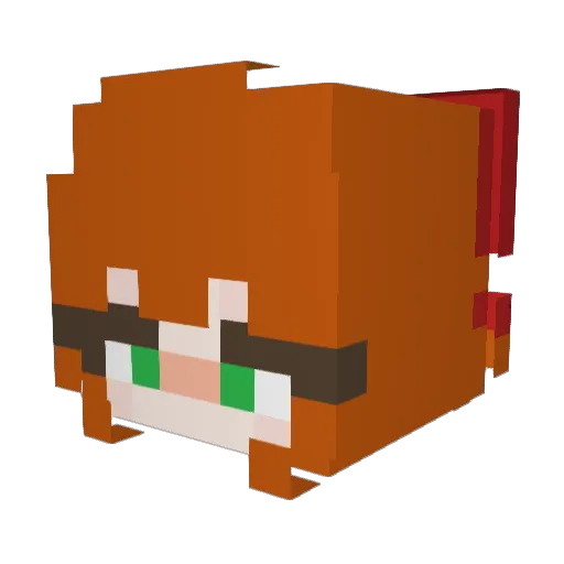Hanyu_0915 Minecraft avatar head, 3D render