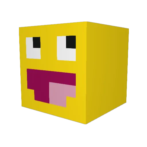 HanzoMain5 Minecraft avatar head, 3D render