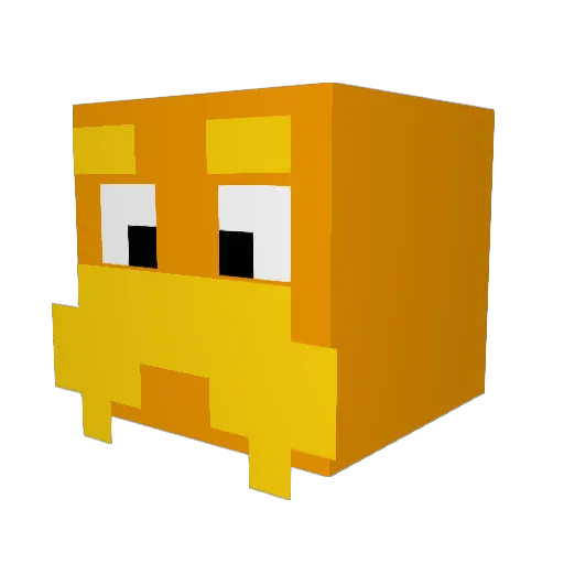 Hao0506 Minecraft avatar head, 3D render