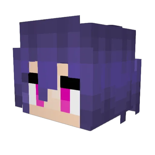 HaoMing_ Minecraft avatar head, 3D render
