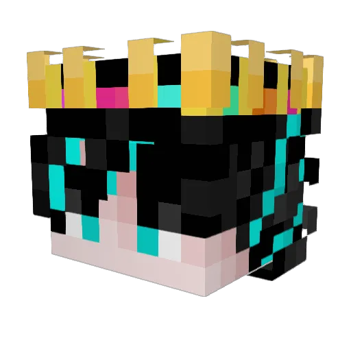 Hao_826 Minecraft avatar head, 3D render