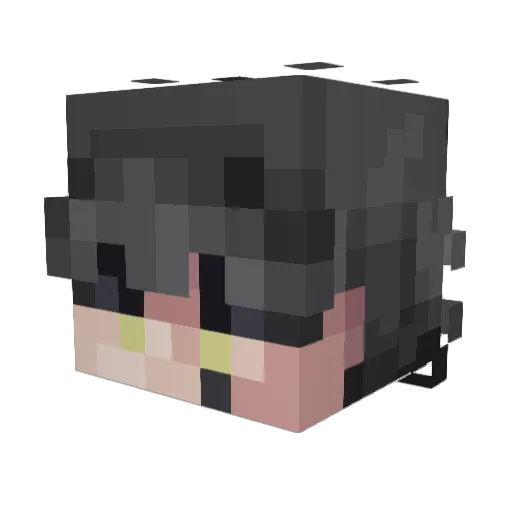 Hao_Ye_ Minecraft avatar head, 3D render