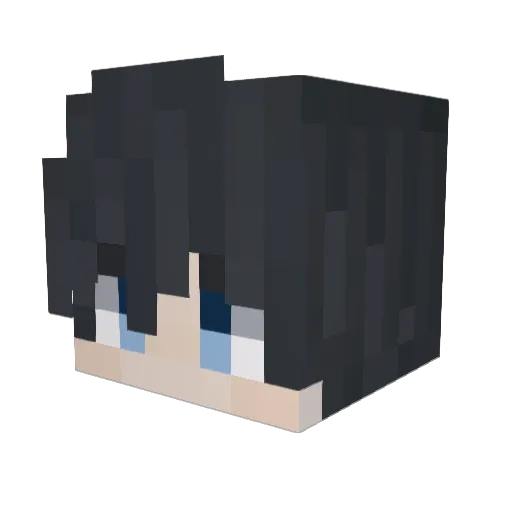 Hao__Lan Minecraft avatar head, 3D render