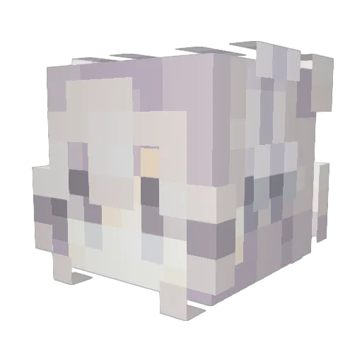 Haoao Minecraft avatar head, 3D render