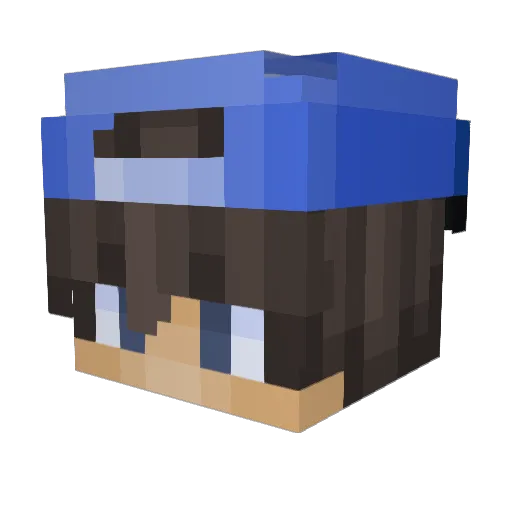 Haonhoan Minecraft avatar head, 3D render