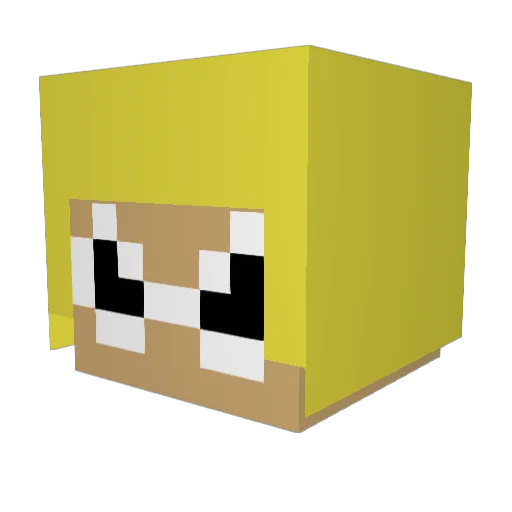 HaonofRemlu Minecraft avatar head, 3D render