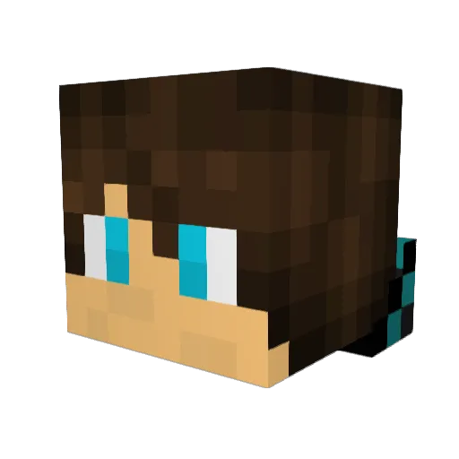 Haorn Minecraft avatar head, 3D render
