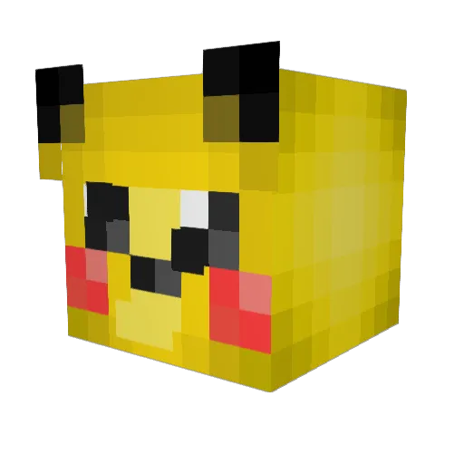 HaosClient Minecraft avatar head, 3D render