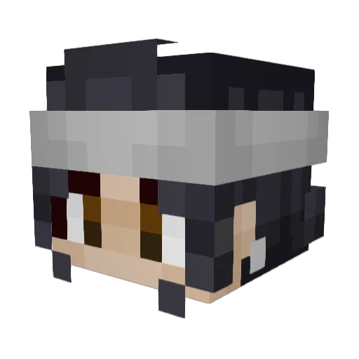 Hapihapitchi Minecraft avatar head, 3D render