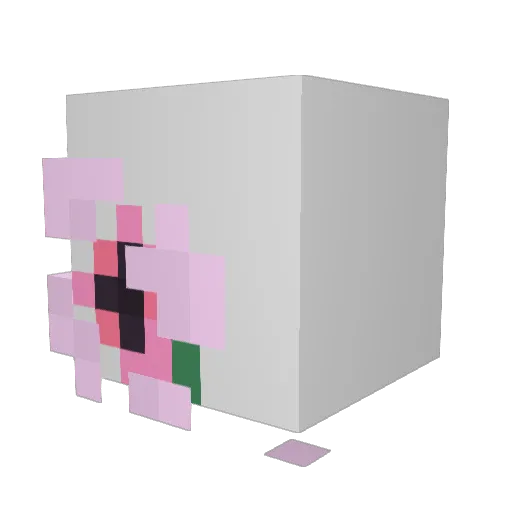 Hapital Minecraft avatar head, 3D render
