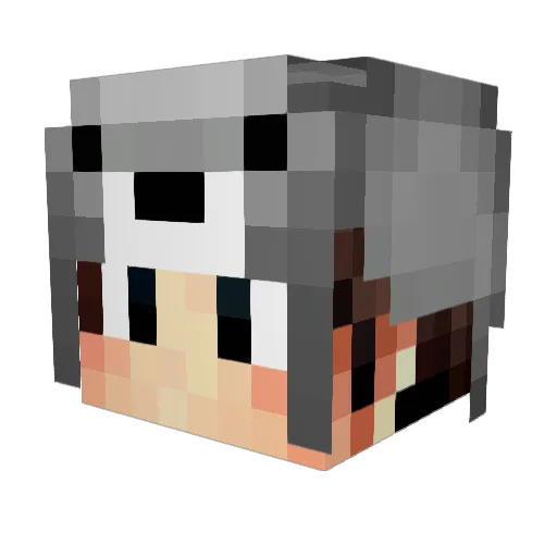 HappDancer Minecraft avatar head, 3D render
