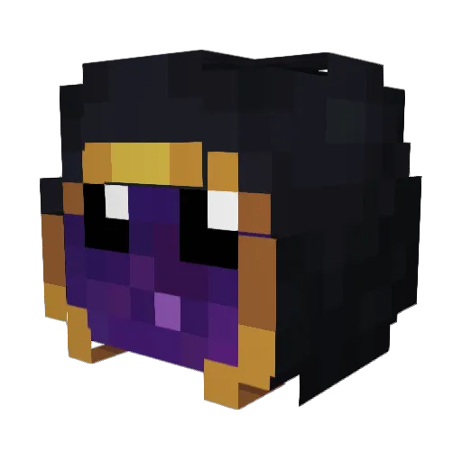 Happ_Star Minecraft avatar head, 3D render